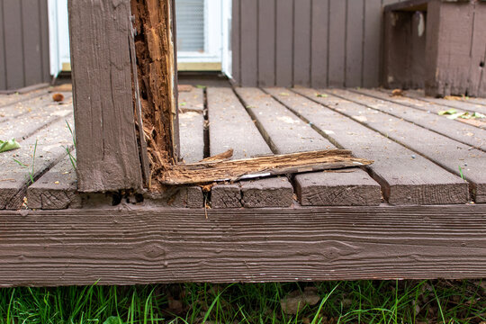 Rotted Deck Post