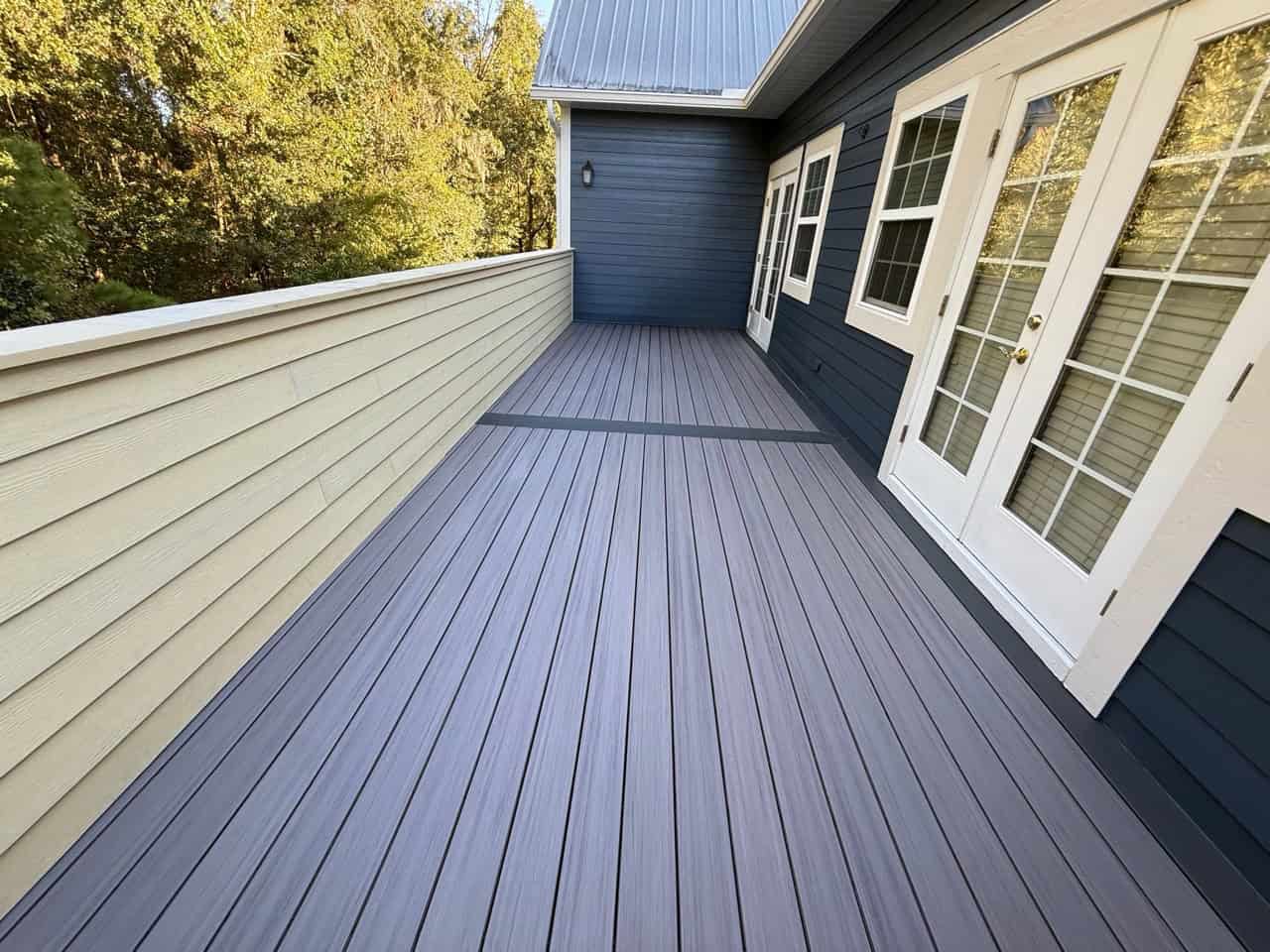 Deck staining